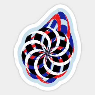 Warped 3D Windmill Sticker